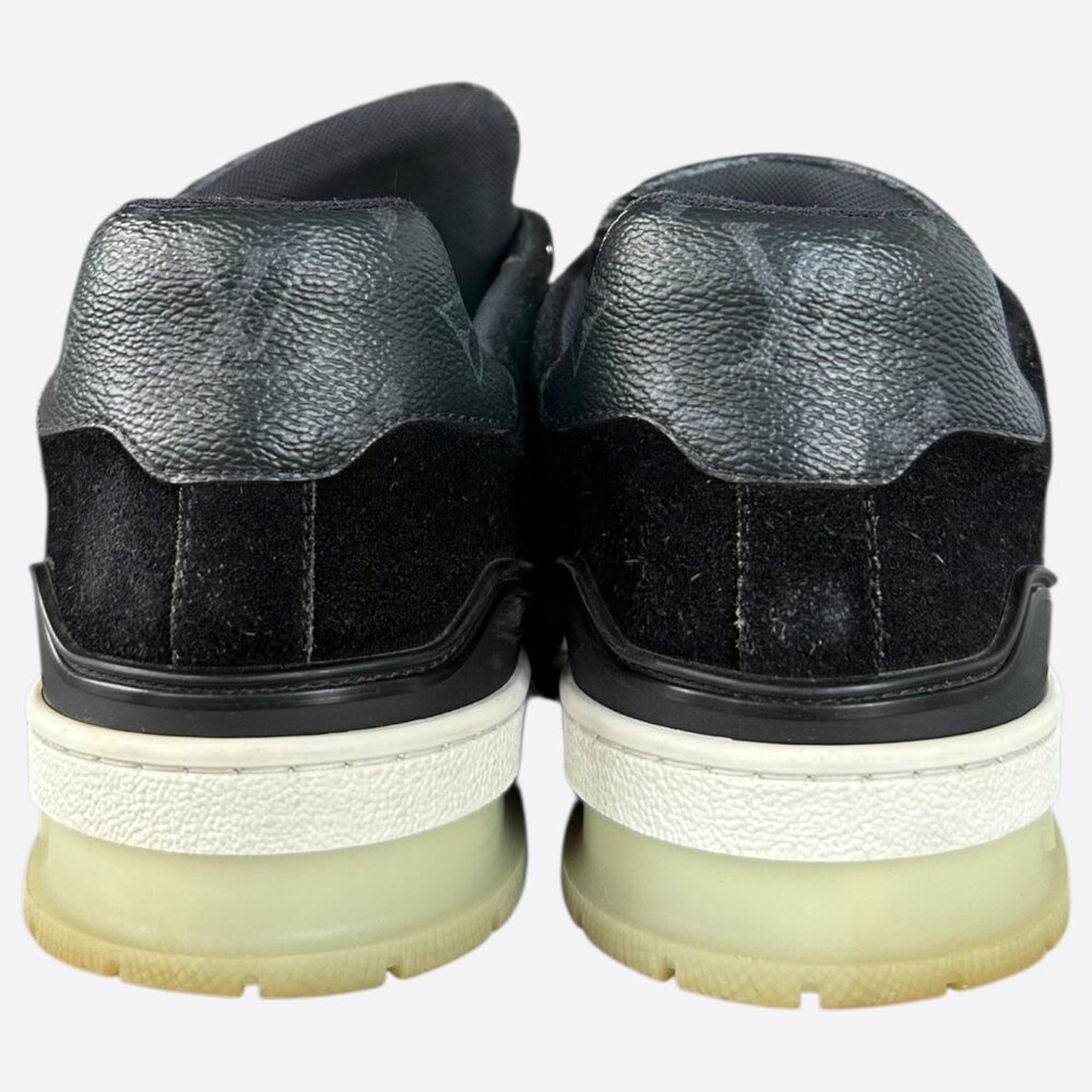 Louis Vuitton Black Monogram Eclipse Suede Traine… - image 4